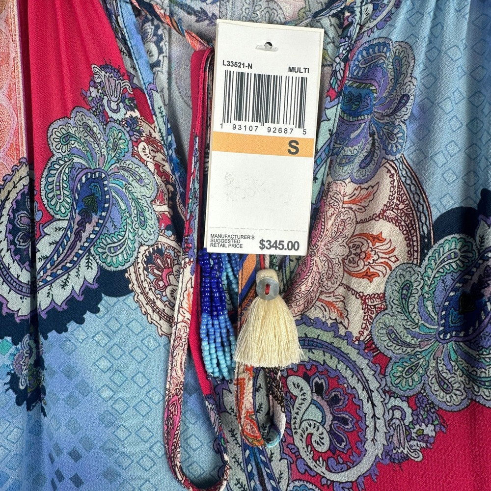 Johnny Was Jade Cordelia Easy Midi Dress Womens Small Multi Paisley Boho NEW - Picture 4 of 16